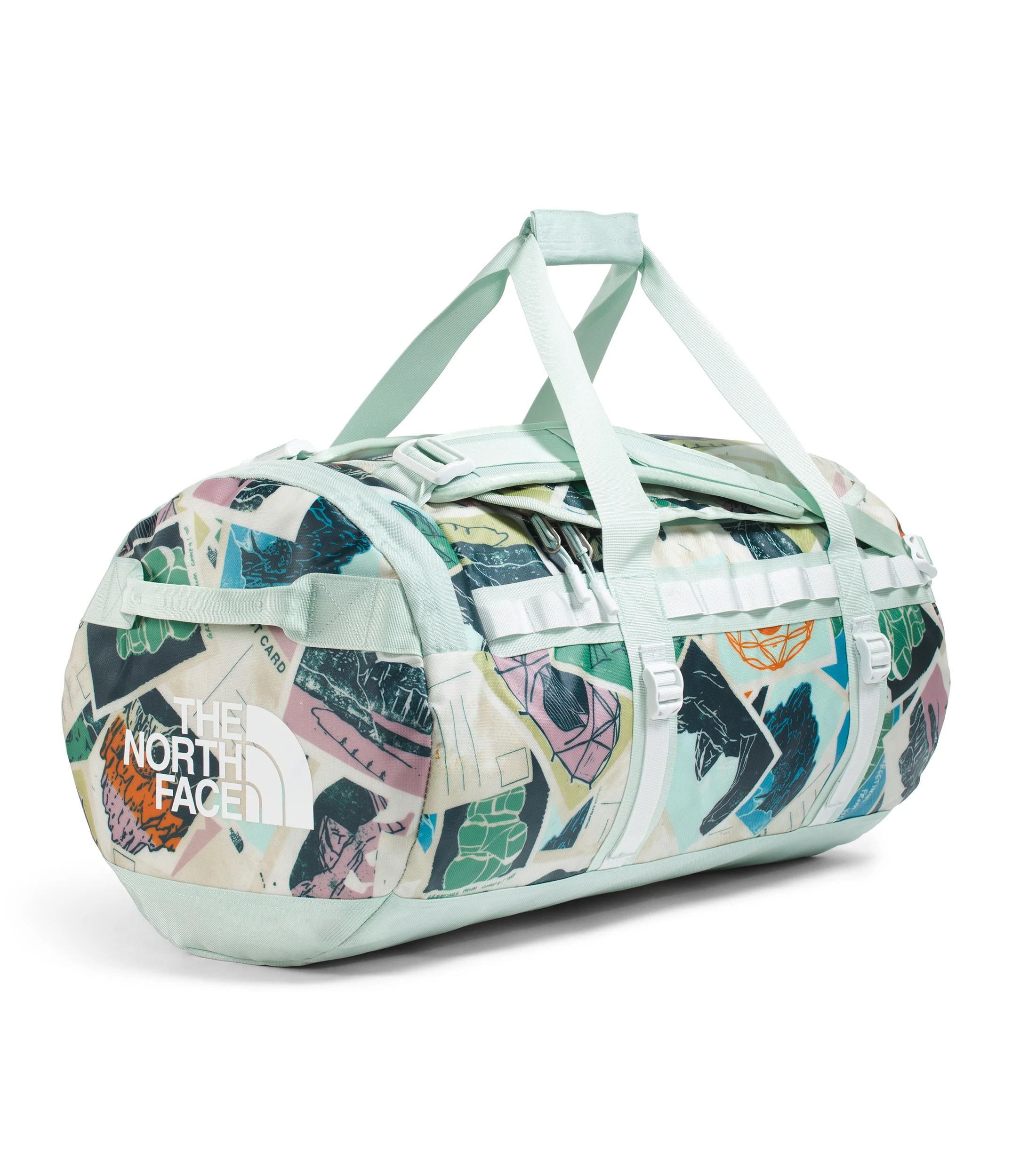 Base Camp Duffel M Opal Frost TNF Postcards Print/Opal Frost/Pearl Stone - Image 4