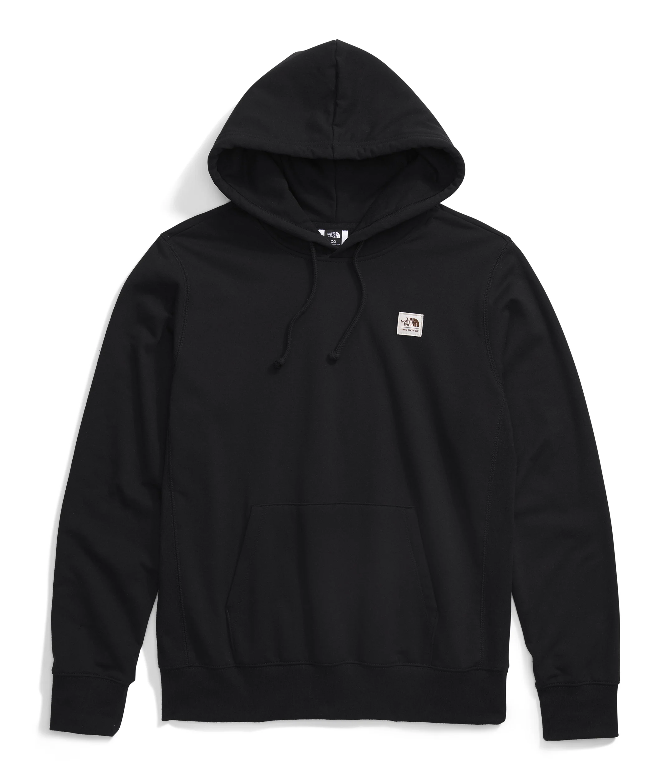Men's Heritage Patch Pullover Hoodie TNF Black TNF White - Image 3