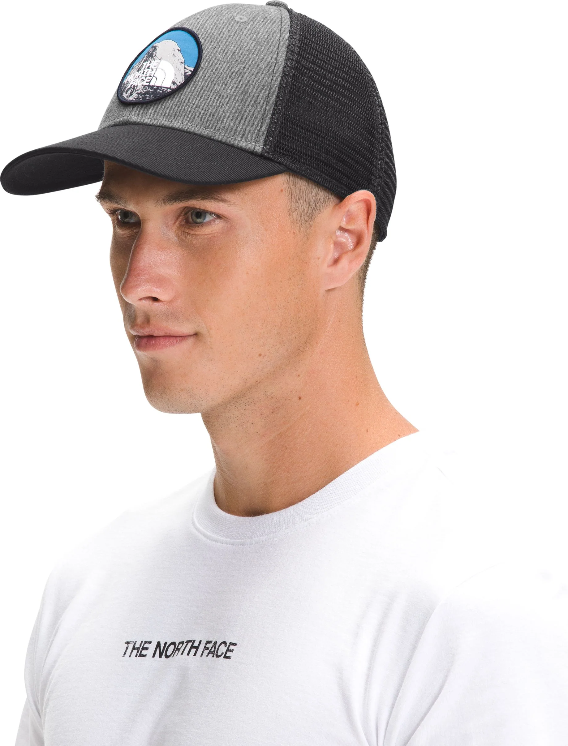 Mudder Trucker Hat TNF Medium Grey Heather/Graphic Patch - Image 3