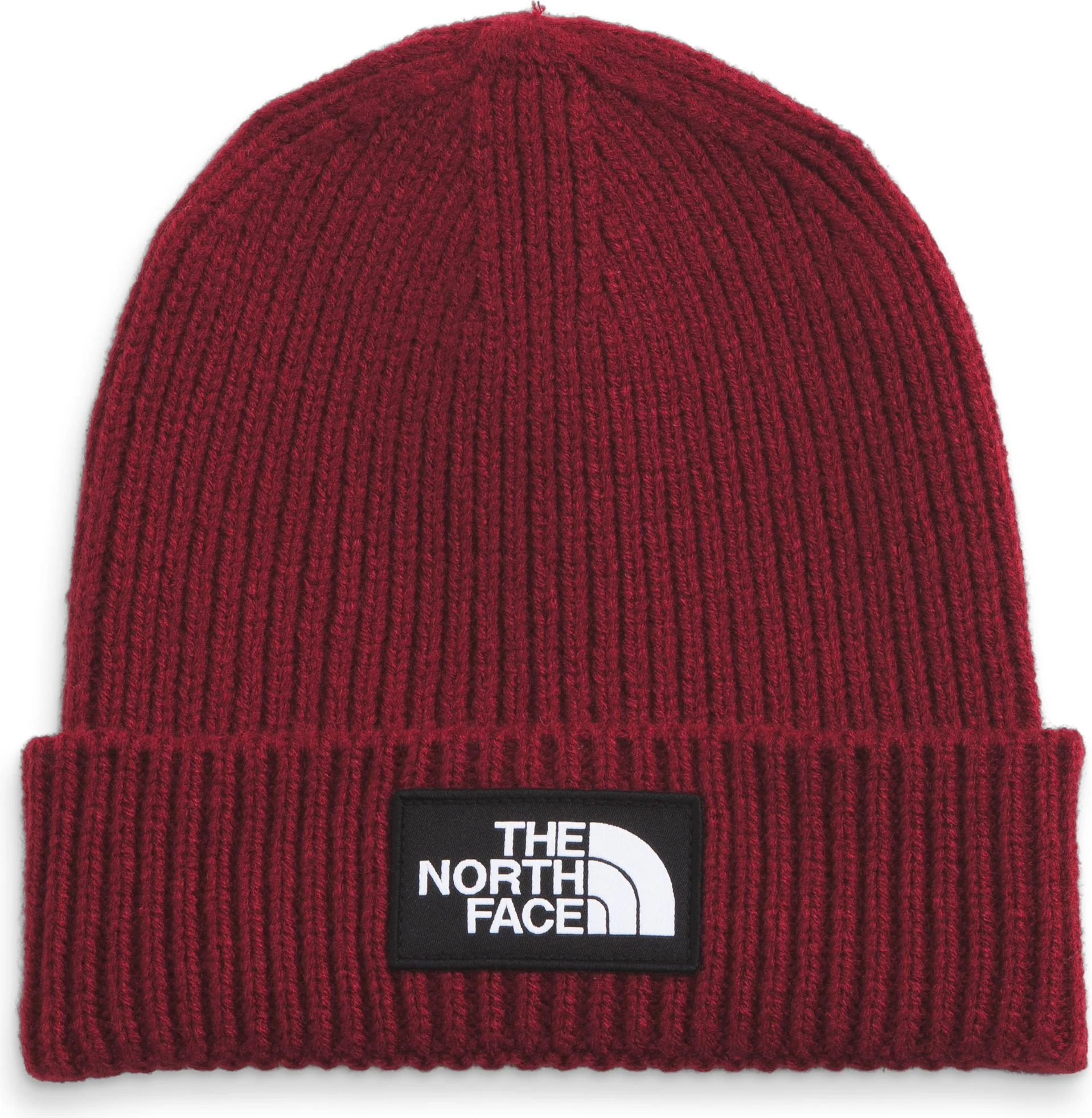 TNF Logo Box Cuffed Beanie Cordovan