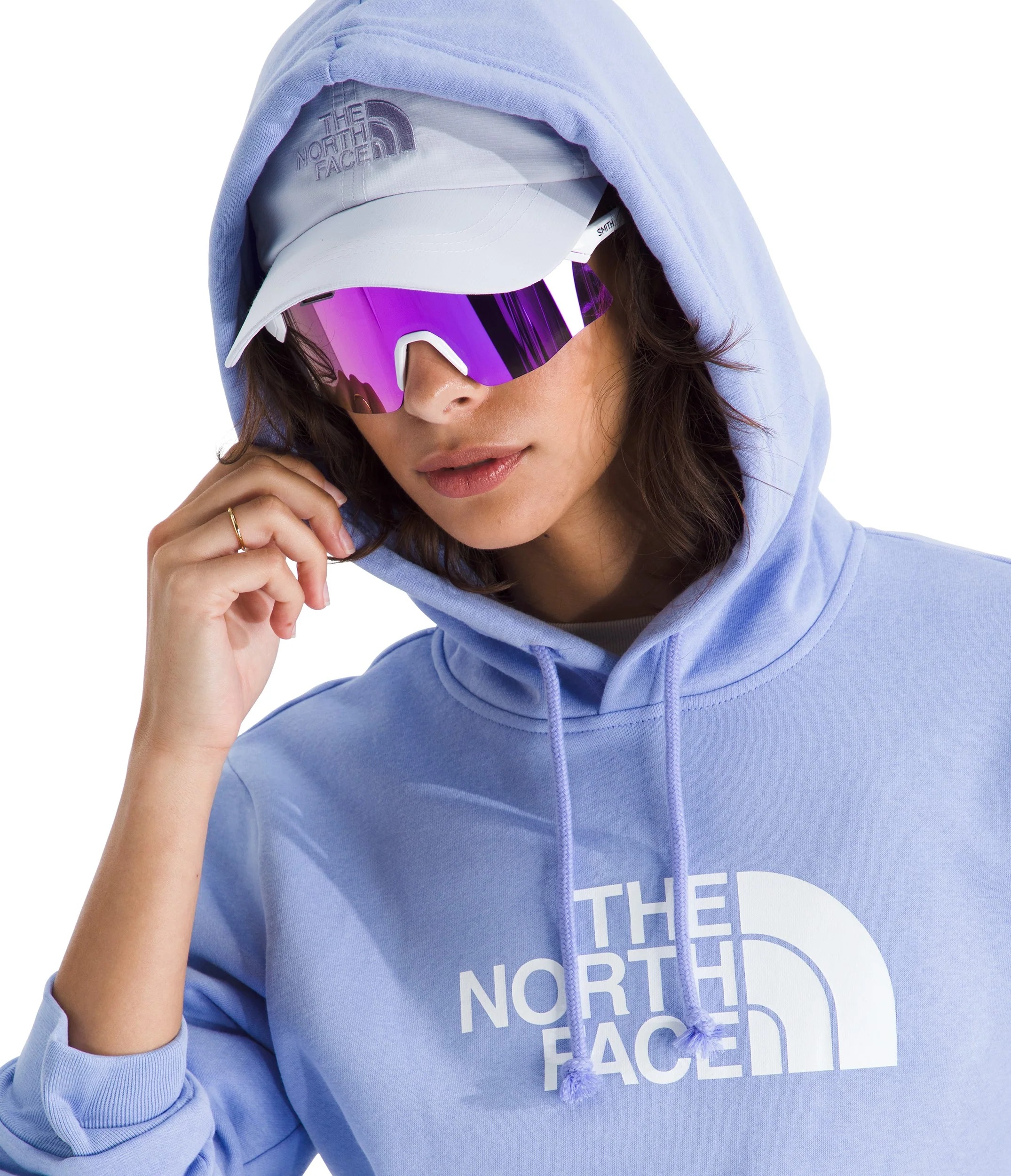 Women's Evolution Half Dome Regular Hoodie Periwinkle Glow - Image 2