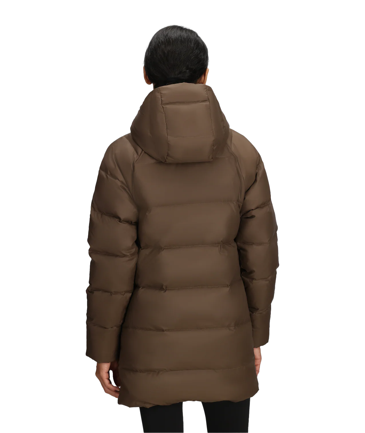 Women's Hydrenalite City Down Hooded Parka Smokey Brown - Image 2