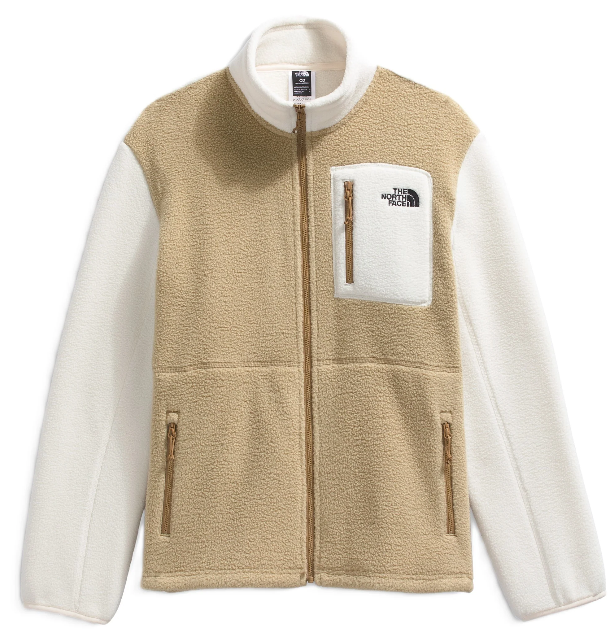 Women's Yumiori Full Zip Khaki Stone/White Dune/Utility Brown - Image 2