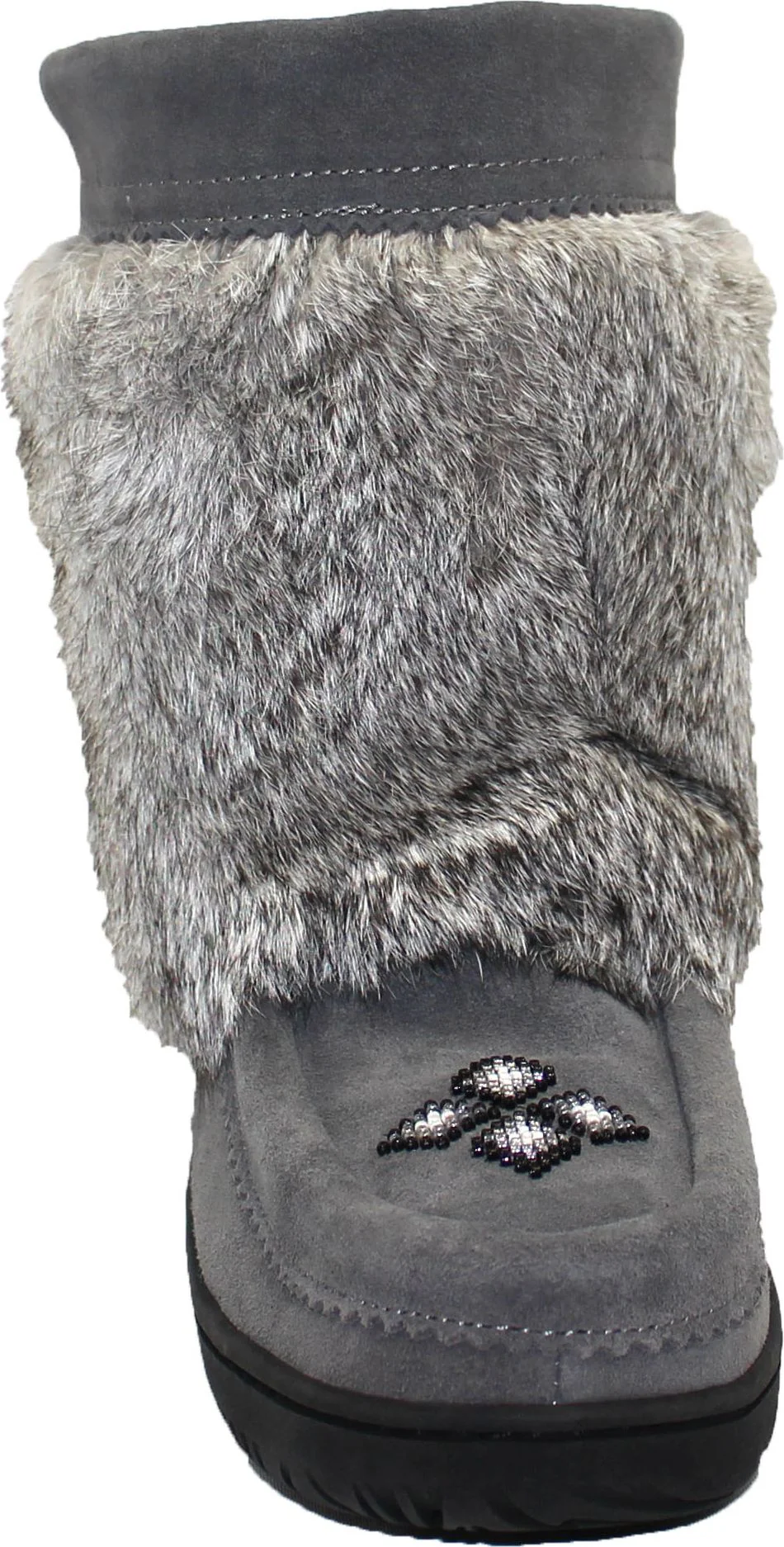 Mid Charcoal Suede Mukluk - Image 3